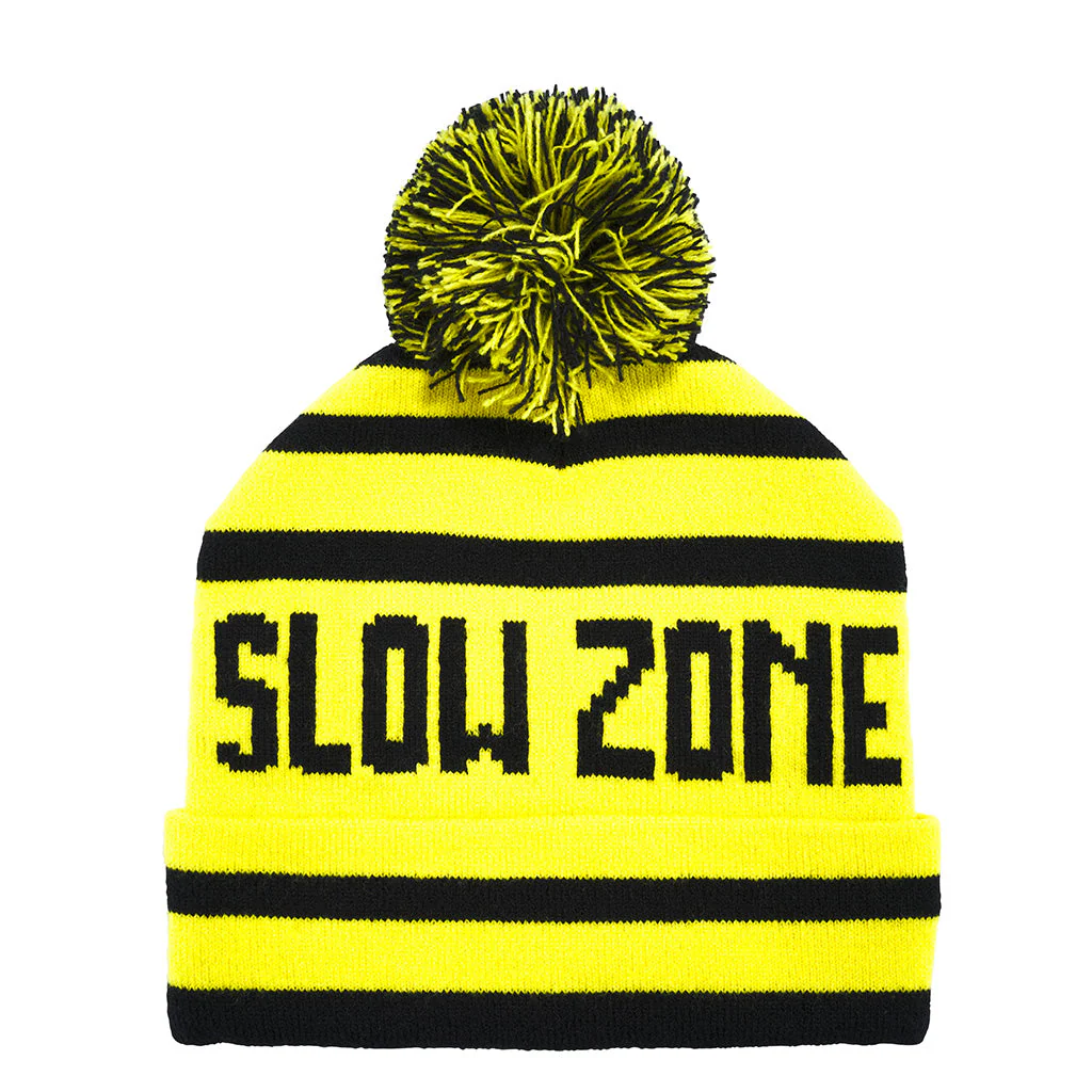498-slow-zone-pom-pom-beanie-1.webp Slow Zone Pom Pom Beanie
